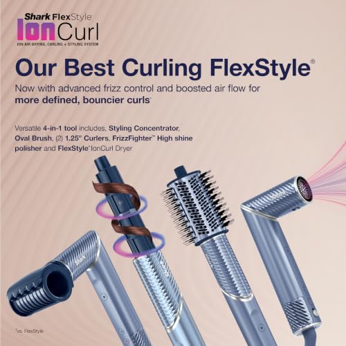 Image of Shark FlexStyle IonCurl Ion Air Drying, Curling and Styling System, HD840