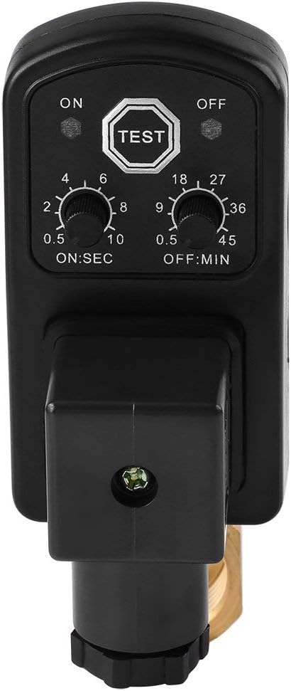 Automatic Drain Valve,G1/2 DN15 Automatic Electronic Timed Drain Valve for Air Compressor Condensate Management (AC230V)