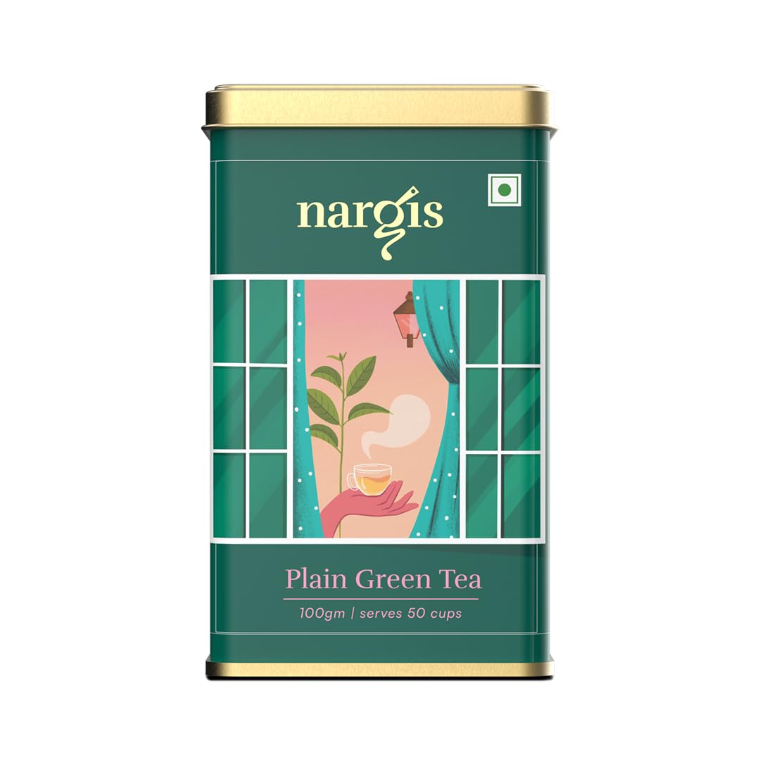 Nargis Plain Green Tea 100gm | Blended with Fine Tea Leaves | 100% Natutal Herbs & Spices | Antioxidants, Relaxing, Improves Immunity, Digestion, Respiratory Health (B0CRB61NHJ) Amazon Price History, Amazon Price Tracker
