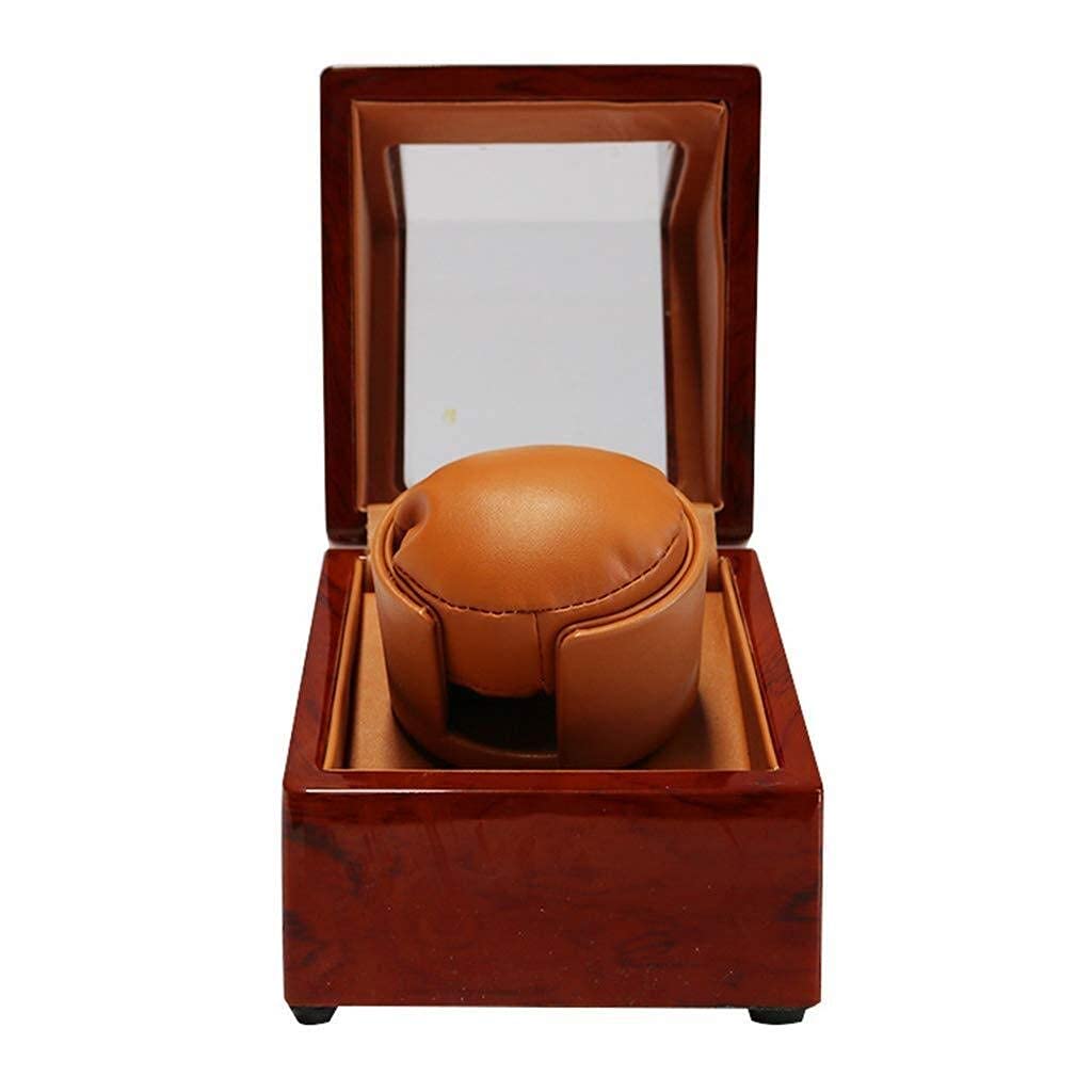 QUSYZD Watch Winder For Automatic Watches Watch Winder Boxes Mute Automatic Single Watch Winder Turn Table Device Storage Display Box Automatic Winding Box Watch Winder Box,