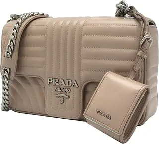 [プラダ] ショルダーバッグ PRADA レザー ダイアグラム ショルダー 斜め掛け 1BD108 SOFT CALF IMPUN CIPRIA 2 (ベージュ系) アウトレット レディース [並行輸入品]