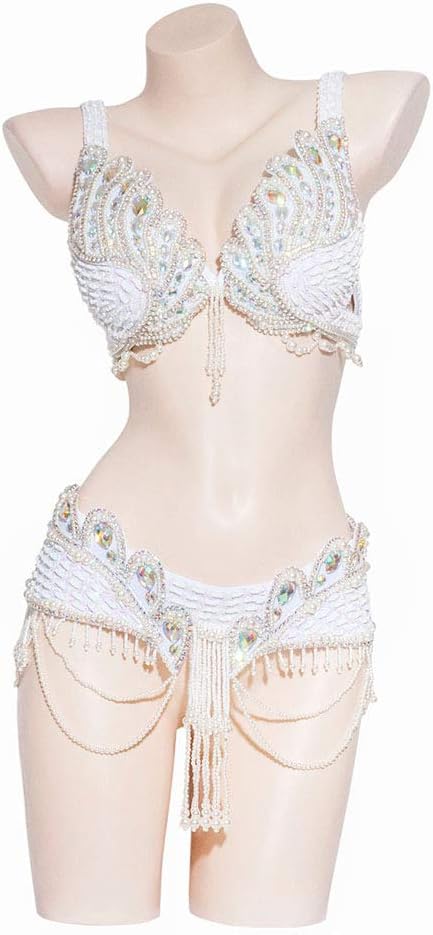 ROYAL SMEELA Belly Dancer Costumes for Women Belly Dance Bra and Belt Dancing Outfit Bellydance Costume Carnival Bra Belt - Image 2