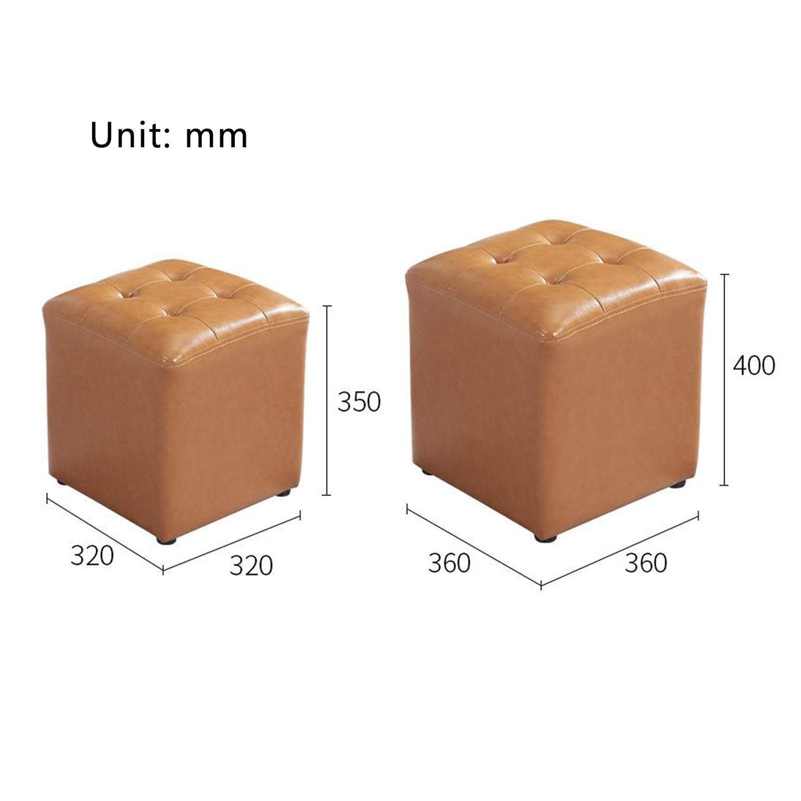 Amazon｜スツール/レザーオットマン省スペース多機能ホーム足置き布