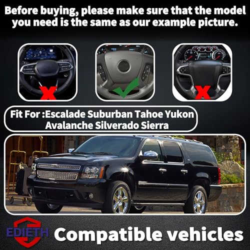 Image of Steering Wheel Control Decals Kit for Chevrolet 2007 2008 2009 2010 2012 2013 2014 - Dash Button Repair Kit Control Radio & Cruise Button Stickers