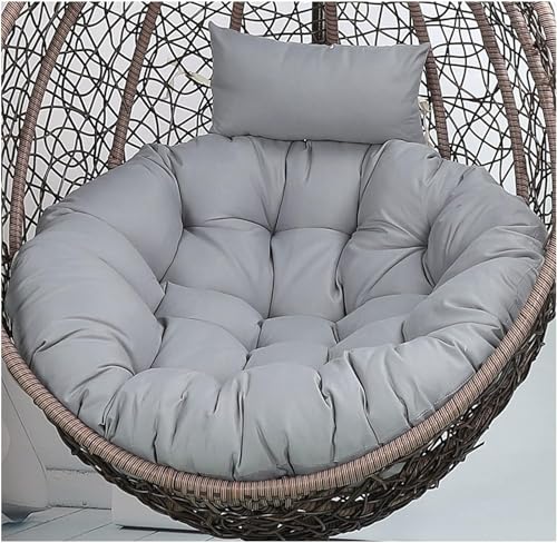 Federa per cuscino per sedia a forma di uovo, di ricambio, per esterni, da appendere, lavabile, in vimini, per amaca, per giardino, durevole ed elegante (B)