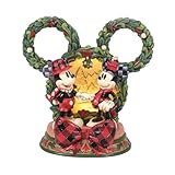 Enesco Disney Traditions by Jim Shore Mickey and Minnie Mouse Diorama Lit Figurine, 7.63 Inch, Multicolor