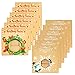 Joyousa Christmas Treat & Cookie Gift Boxes (Set of 12) - For Gift Giving - For Treats, Containers & Tins, Pastry, Candy, Party Favors - Jumbo Vintage Kraft Design with Clear Window