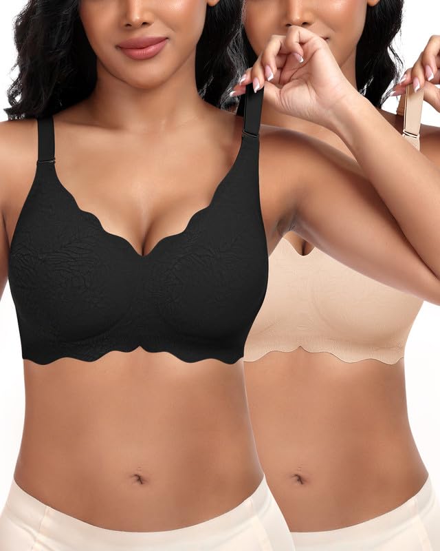 Sujetadores inalámbricos para mujer, sin costuras, suaves, cómodos, con extensor de brasier