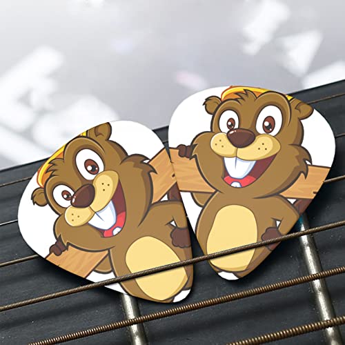 Médiators de guitare 12-Pack médiators de guitare animés de castor de dessin animé pour guitare électrique guitare… - Les Beatles, Paul McCartney, John Lennon, RIngo Starr, George Harrison Médiators de guitare 12-Pack médiators de guitare animés de castor de dessin animé pour guitare électrique guitare… – Image 7