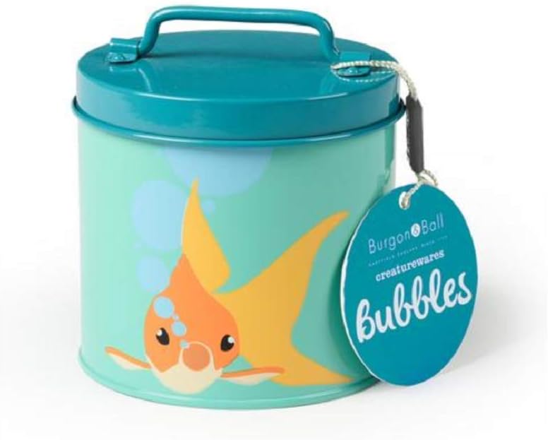 Burgon & Ball Creaturewares GCR/FISH Pet Food Storage Tin Bubbles' Goldfish