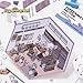 AiMQnLe DIY 3D House Stickers - 4 Sets 4 Theme - Bookstore, Restaurant, Supermarket, Coffee Shop, 3D Miniature Scene Stickers，Cute Cartoon Sticky Pack, Fun Gifts for Adult Kids Relief Stress (Set A)