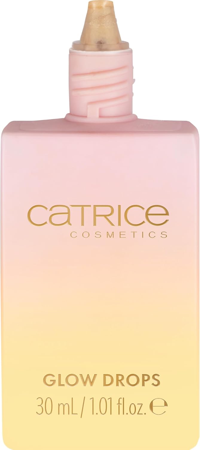 Catrice Midnight Sun Glow Drops, Highlighter, No. C01, Nude, Shiny, Radiant, Vegan, Oil-free, Paraben-Free, Microplastic Particles, Pack of 30 ml