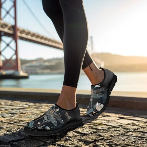 Image of Women's Loafers Slip On Slip Shoe Casual Walking Shoes Non Slip Work Shoes Mesh Athletic Sneakers