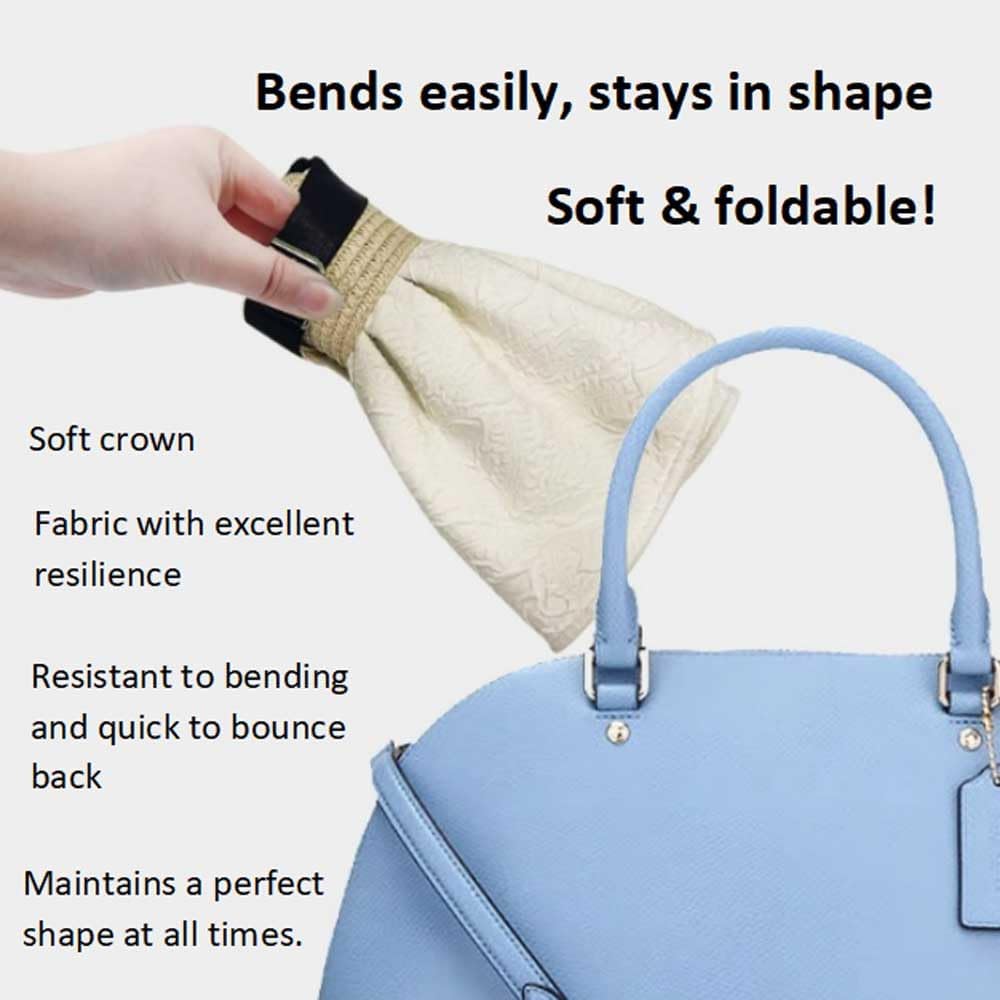 Sun Visor Hats for Women Wide Brim Straw Ponytail Summer Beach Hat UV UPF50+ Packable Foldable Travel,Outdoor Sport - Image 5