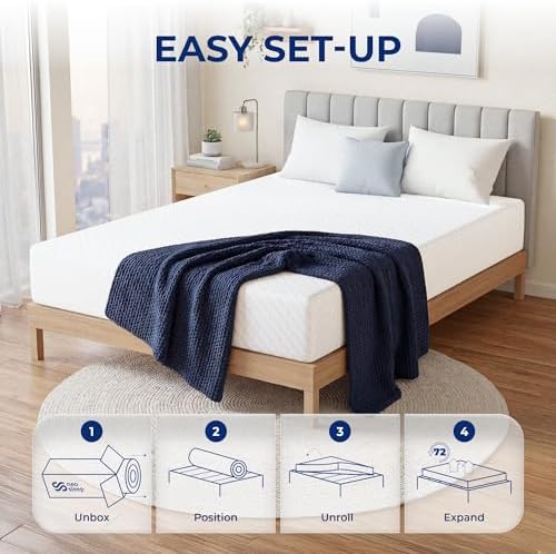 Neo Sleep Twin 8 Inch Cooling Gel Memory Foam Mattress Pressure Relief — view 7
