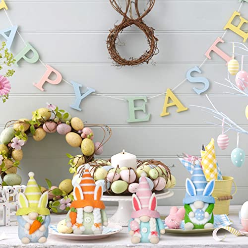 Rgqsun Needle Felting Kit, 4Pcs Easter Gnomes Needle Felting Starter Kit, Beginner Crochet Kit With Basic Felt Tools, Plush Bunny With Easter Egg & Carrot Diy Wool Needle Felting Kits #TOP6