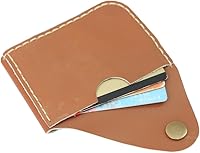 Vista 66 de Leather Card Holder Wallet, Compact Design with Slots for Cards and Cash (light brown)