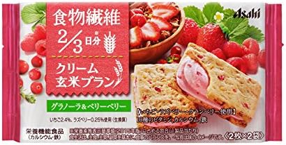 Asahi Group food cream brown rice bran granola & Berry Berry 72g (2 sheets x2 bags) X6 bags