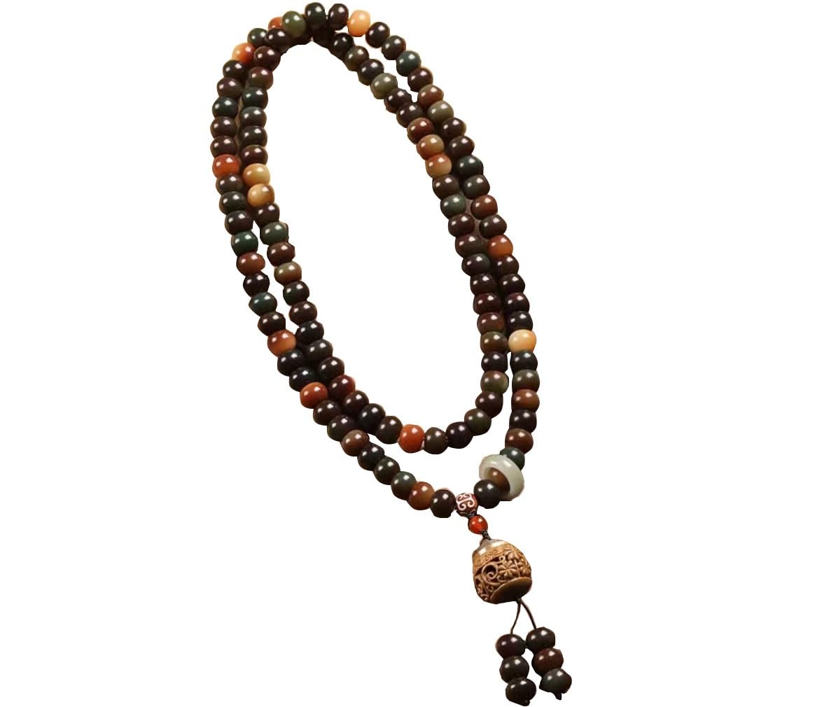 Ozdoby Bransoletki z koralików, różańce, 108 koralików buddy na sznurku Bodhi, bransoletki z wieloma pętelkami, koraliki buddy-dziecko Bodhi do jogi buddyjska modlitwa różańcowa biżuteria z kamieni