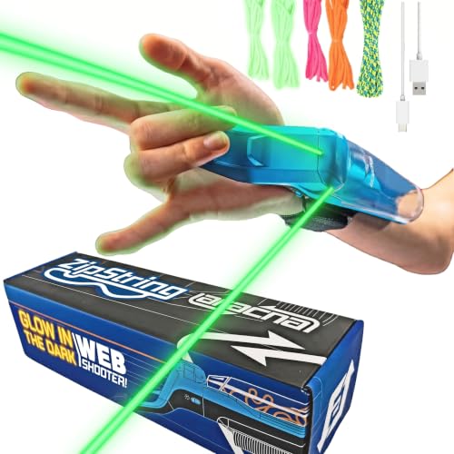 ZipString Handheld String Launcher Toy Viral Fidget Toy for Kids & Adults USB-C Rechargeable (Aracna)