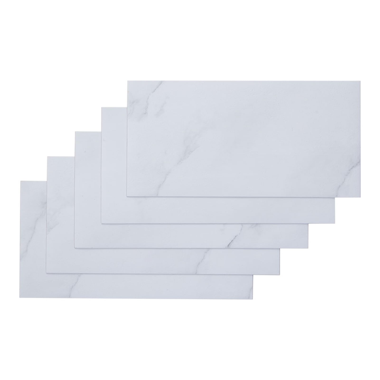 INMOZATA Self Adhesive SPC PVC Floor Planks,Classic Wood Vinyl Flooring,15×30cm 1.2mm Thick,36Pcs Pack,Carrara White