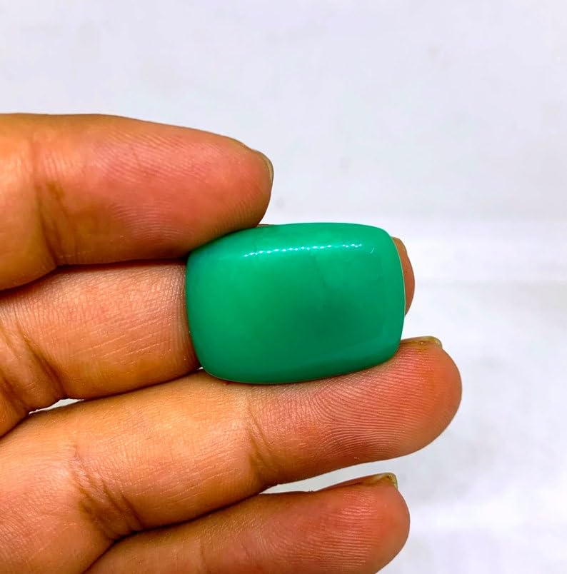 Cabochon chrysoprase naturelle calibré 24x18mm pour réussir vos bijoux