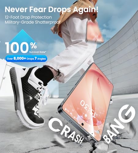 Image of SHILD Tempered Glass Screen Protector Compatible with ------------ | 0.18mm Borderless Screen Guard | Military-Grade Protection | Ultrasonic Fingerprint Compatible | HD Clear | Case-Friendly | Easy Installation | Pack of 1 (Samsung Galaxy S2.6 Ultra)
