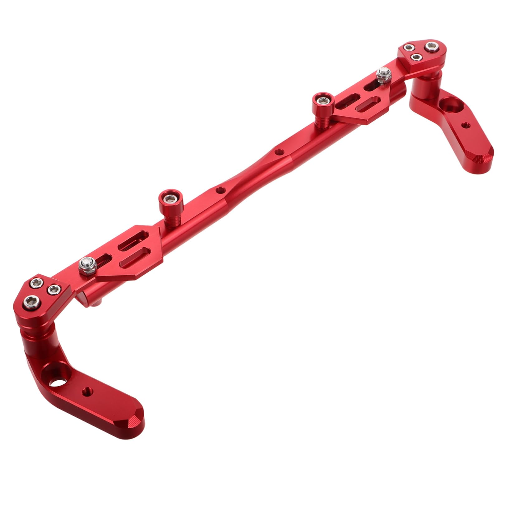 Cabilock Barre Extension Aluminium pour Guidon de avec Support de Téléphone Accessoire Multifonctionnel Adapté Aux et Véhicules Électriques Couleur Rouge