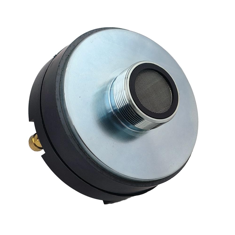 Seven Soundvector SVT3401 Driver de Compresión Tweeter Motor de Agudos Diafragma de Titanio 34mm Rosca 35mm Sensibilidad 107dB Potencia Nominal 40W AES 160W Peak para Altavoces Profesionales de 12"