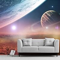 Wall Mural The Beautiful Space World Removable Self-Adhesive Wallpaper Wall Decoration for Bedroom Living Room - 66x96 inches