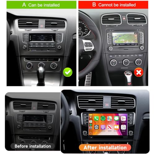 Autoradio DAB+ Golf 7 Carplay sans fil Android Auto GPS Bluetooth - 3