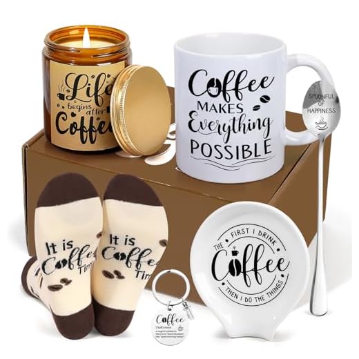 Coffee Lover Gift Basket Six-Piece Set