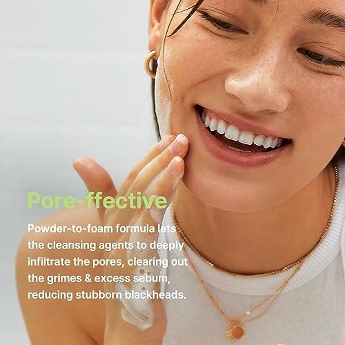 BY WISHTREND Green Tea & Enzyme Powder Face Wash, All-in-one, Hydrating daily facial cleanser and Gentle exfoliator for pores and blackheads (3.88 Ounce (Pack of 1)) - Image 6