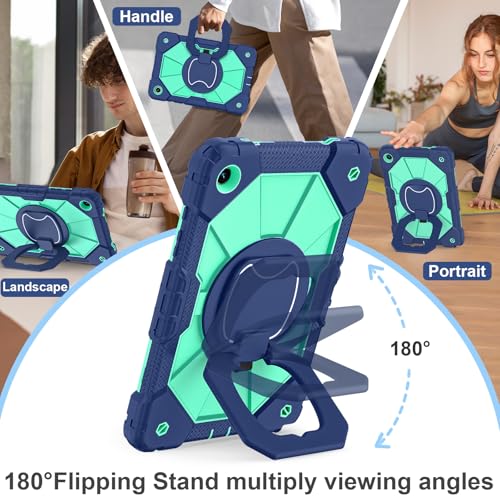 Image of Scnioy for Galaxy Tab A11+ Plus / A9+ Case 11 Inch 2025 /2023, Navy Mint