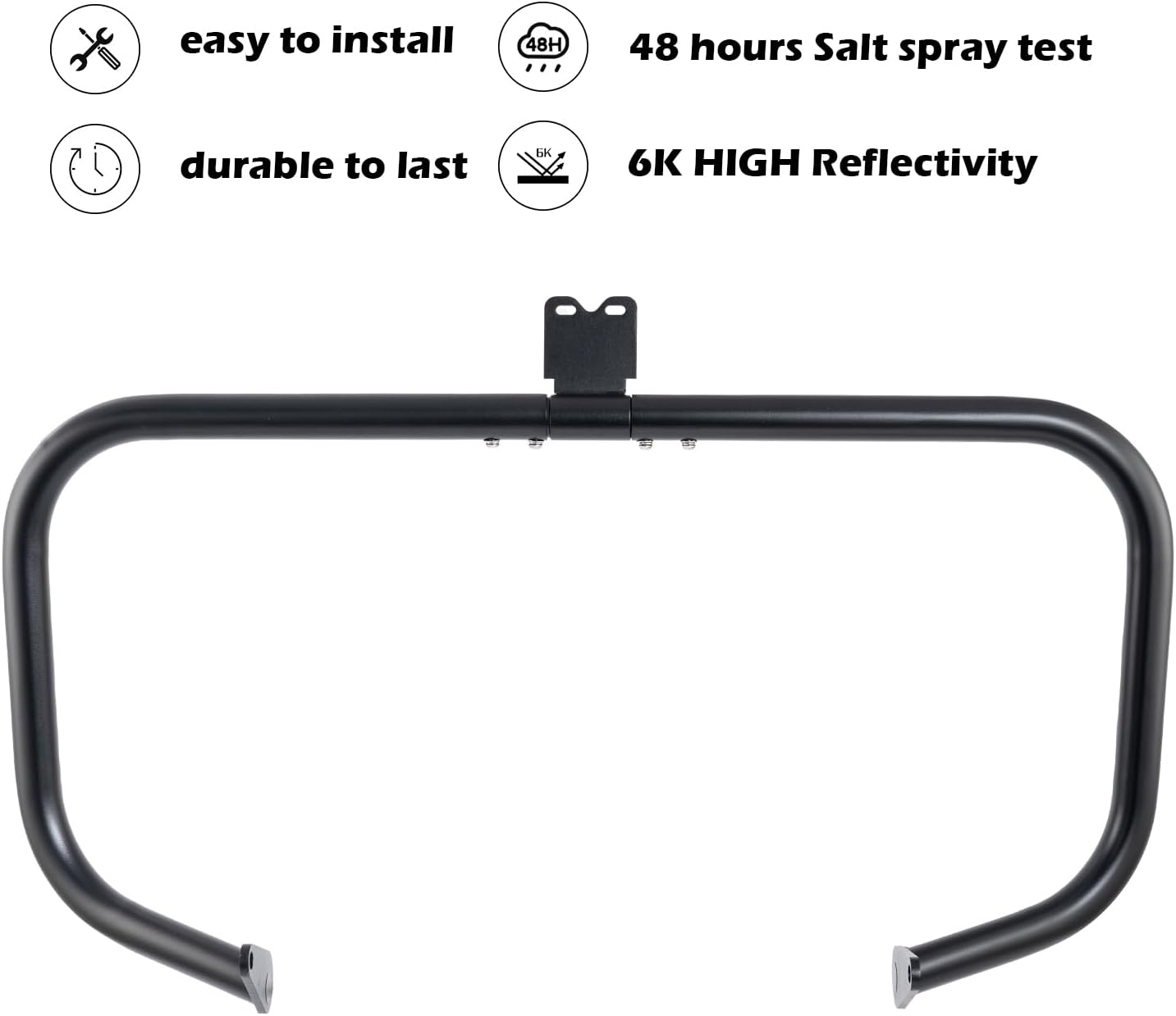 Kinglemc Crash Bar Engine Guard Highway Bar for Kawasaki Vulcan VN800 VN800A VN800B 1995-2005 (Black)
