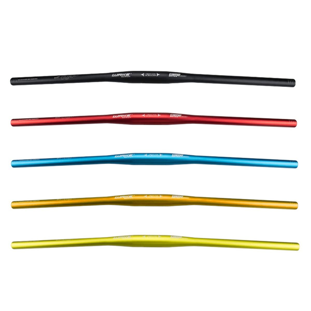 Guidon de vélo VTT 31,8 mm 780 mm en Alliage d'aluminium, Guidon Droit (Vert)