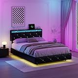 【Effet de flottaison】:Ce lit se distingue par son design innovant de pieds cachés. Contrairement aux lits traditionnels, il crée une impression visuelle de flottement au - dessus du sol. Grâce à l'intégration de technologies modernes de pointe, il offre une expérience visuelle unique et moderne. Il est parfait pour ceux qui recherchent une décoration intérieure contemporaine et une ambiance futuriste dans la chambre à coucher.