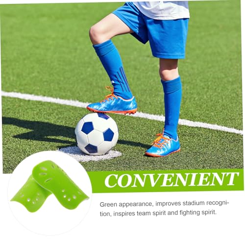 Toyvian 2 Pary Superlekkich Ochraniaczy Goleń Do Piłki Nożnej Młodzieży Uniwersalne Ochraniacze Futbolowe z Ergonomicznym Dopasowaniem Do Treningu i Meczów