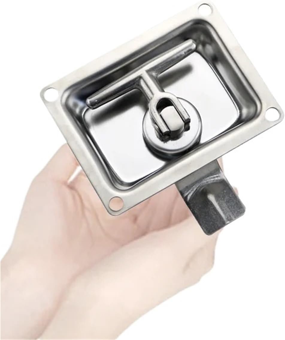 304 Stainless Steel Pull Plate Lock is Suitable for Industrial Distribution Boxes 1Pcs