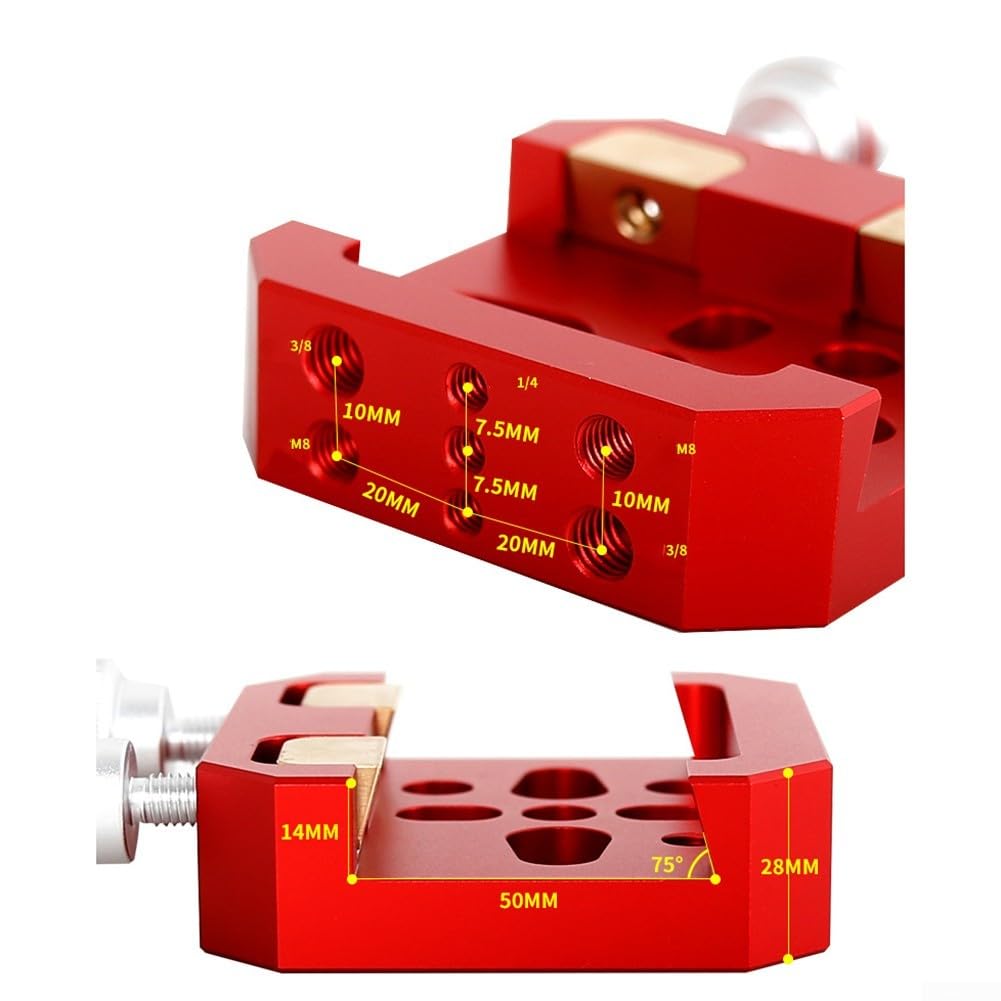 Accessoire de télescope, double tube fixe à queue d'aronde XY-230601 pour système de montage de télescope astronomique (rouge)