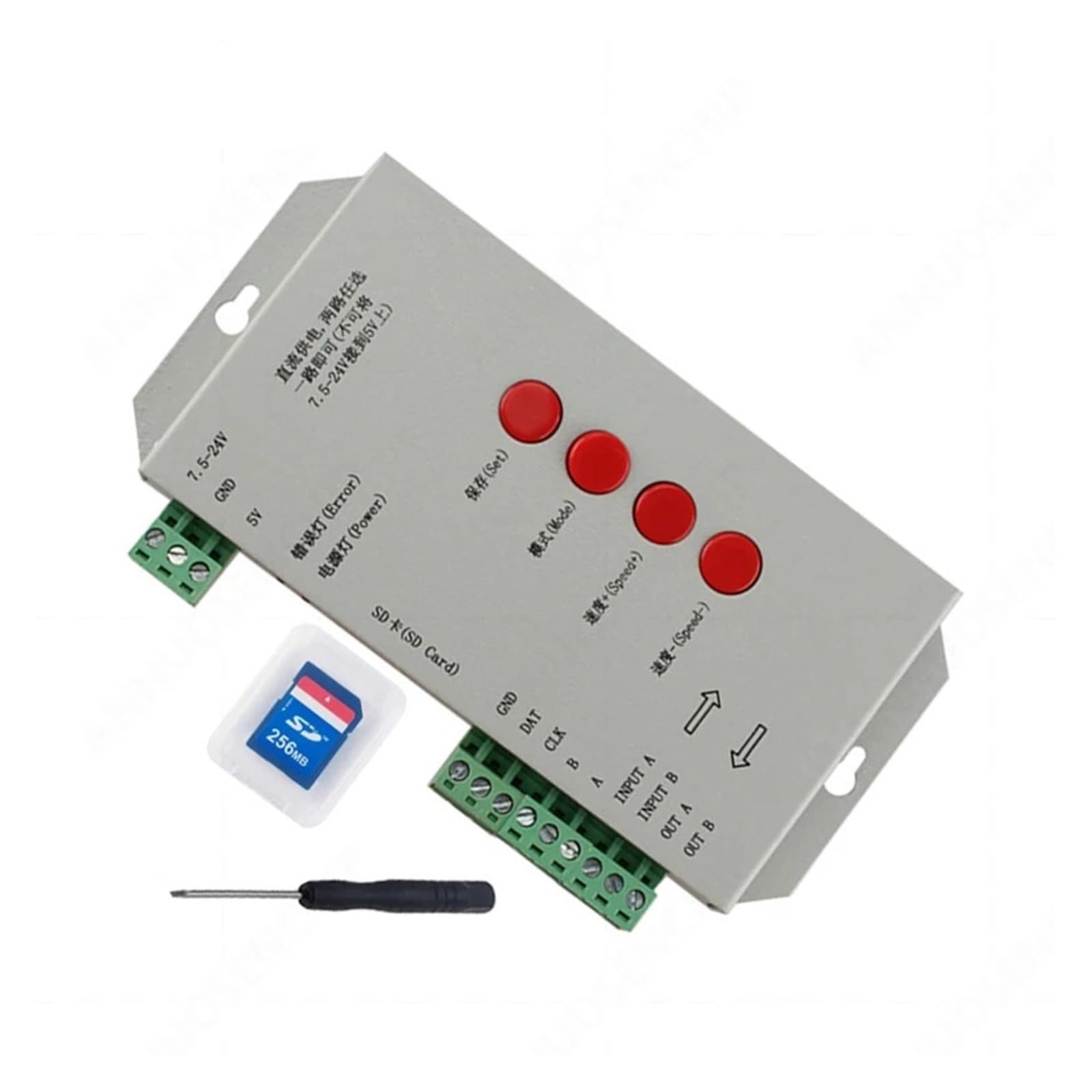 Contrôleur T1000S programmation WS2812B pour décorations lumineuses et vitrines