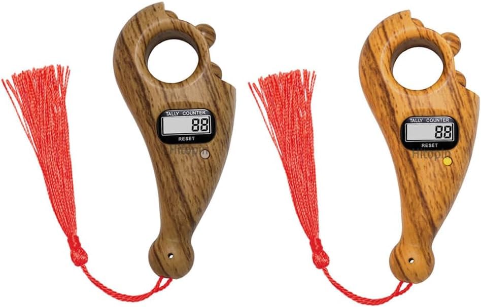 Image of Digital Finger Counter-Tally Counter -jaap Counter | Jaap mala Counter | mala jaap Counter | Tasbeeh Misbaha Counter-Different Use| jaap Counter Machine(Multi Colour) (Pack of 2)