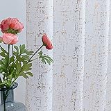 Vielseitig verwendbar: Verleiht dem Wohnzimmer, Schlafzimmer, Kleinkinderzimmer, Keller und anderen Fenstern einen sehr schönen Look für einen Privatsphäre. Pflegeleicht: maschinenwaschbar in kaltem Wasser, trocknergeeignet. Schnelles Bügeln oder Dampf reinigen je nach Bedarf.