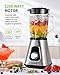 Blender for Shake and Smoothies 2.0, SHARDOR Powerful 1200W Countertop Blender for Kitchen, 52oz Glass Jar, 3 Adjustable Speed Control for Frozen Fruit Drinks, Smoothies, Sauces & More, Sliver