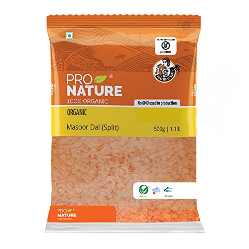 Image of Pro Nature 100% Organic Masoor Dal Split, 500g