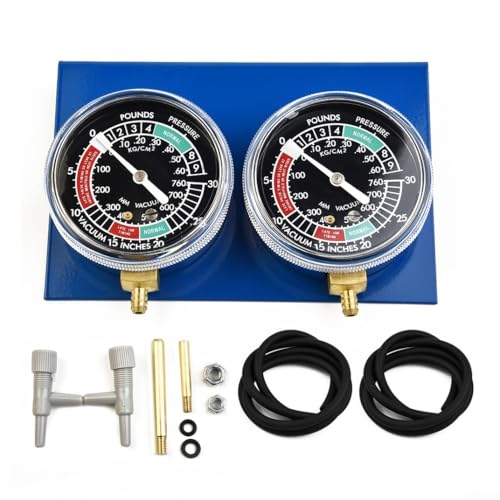 Motorrad Vergaser Synchrontester Vakuum Messgerät Synchronizer Werkzeug mit Schlauch Set für 2-Zylinder Maschinen Metall Konstruktion