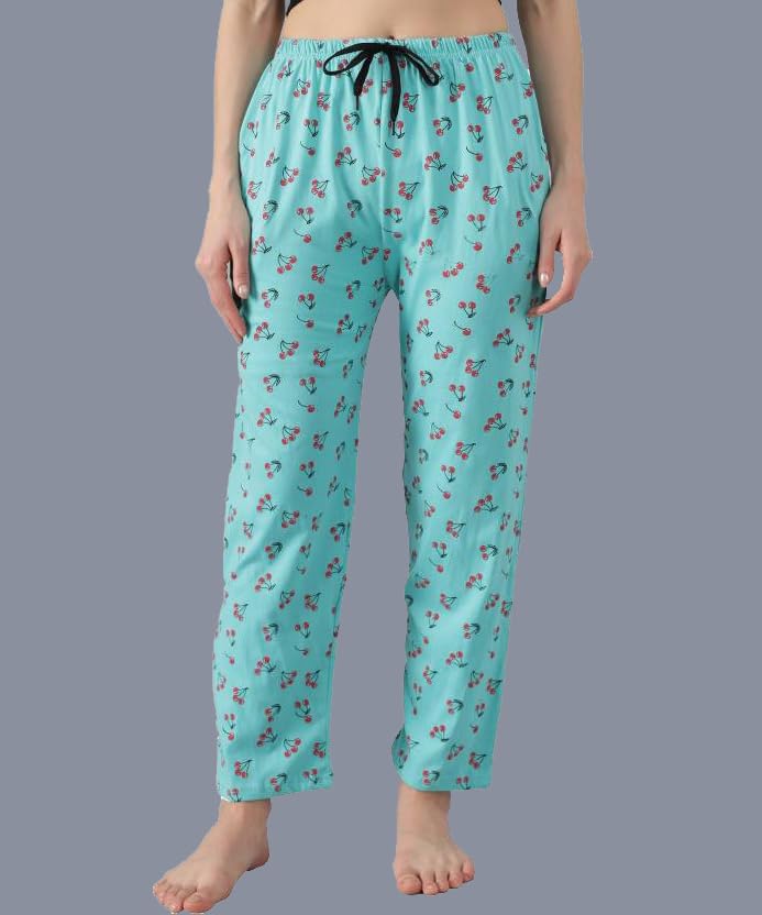 Image of Printed Womens Pyjama Night Pant, Soft Cotton Fabric, Casual Wear (Pack of 3)