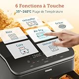 COSORI TwinFry Hot Air Fryer 10L Airfryer, Dual Blaze Hot Air Fryer, 2 Chambers with Removable Separator, 45% Energy Saving, 70 Exclusive Online Recipes, WiFi Connected, 6-in-1 - 9