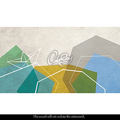 Fotomurale impermeable Magic-Stick de origami para pared lavable 3