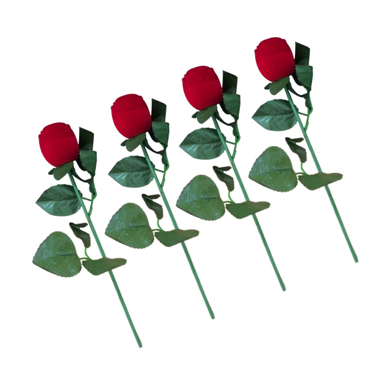 LIFKOME Lot De 12 Boîtes À Bijoux Élégantes En Forme De Fleur Rouge Avec Doublure En Velours Idéales Pour Présenter Des Bijoux Idéales Pour Noël